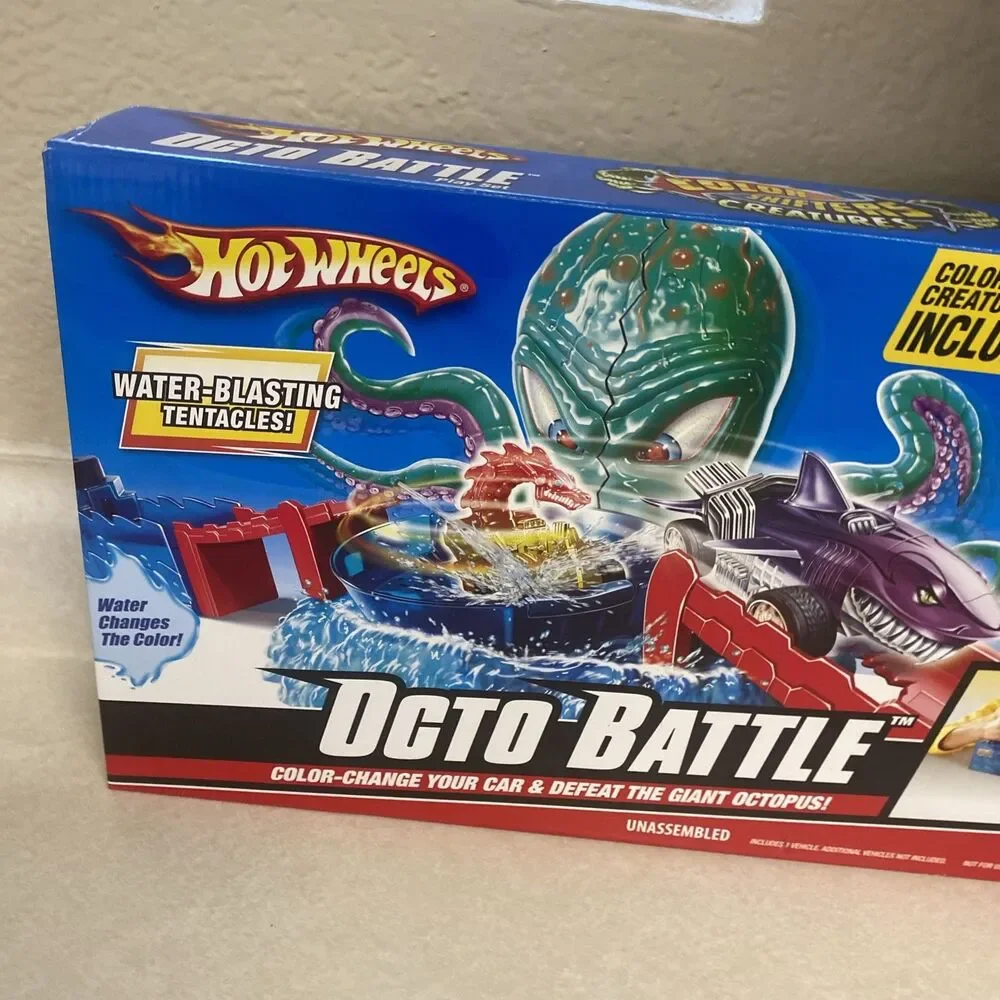 Hot Wheels Color Shifters Creatures Octo Battle Playset R1164 NEW Sealed 2009